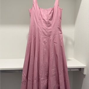 STAUD Pink Sleeveless Scoop Neck Sundress